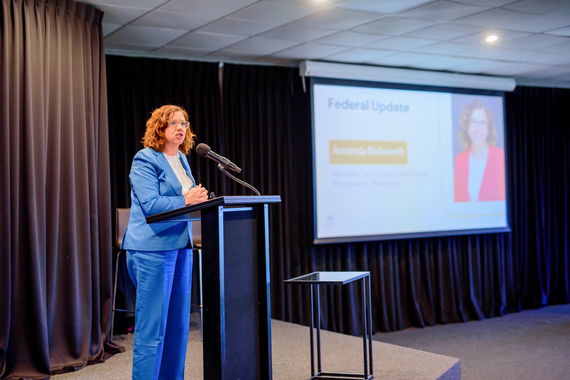 Federal Minister for Workplace Relations and Employment Amanda Rishworth Delegates Conference 2025
